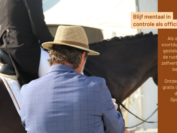 Week van de official: Blijf mentaal in controle als official